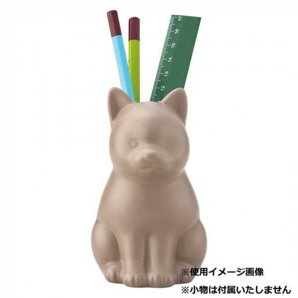 フラワースタンド ペン立て マメシバ 豆柴 雑貨 置物 磁器 インテリア おしゃれ かわいい デスク周り 収納 花瓶 一輪挿し 柴犬 グッズ プレゼント ギフト 贈り物 セトクラフト