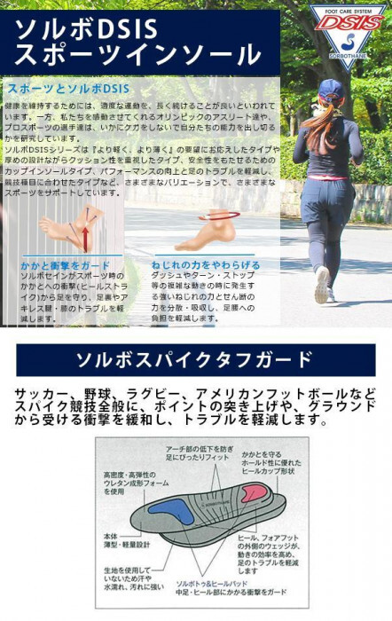 ソルボ スパイクタフガード インソール 中敷き L 26.5 27.5cm ブラック 61224 サッカー 野球 ラグビー アメフト スパイク 突き上げ防止 衝撃吸収 競技用 スポーツ