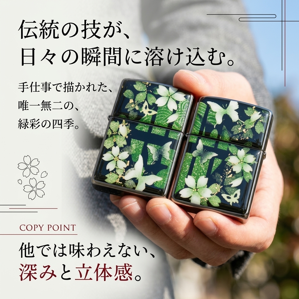 ペアzippoケース「蹴」ライター ジッポ 和柄 伝統 職人 手作り 送料無料 名入れ 桜 さくら 手作り ハンドメイド 記念日 誕生日 プレゼント ギフト