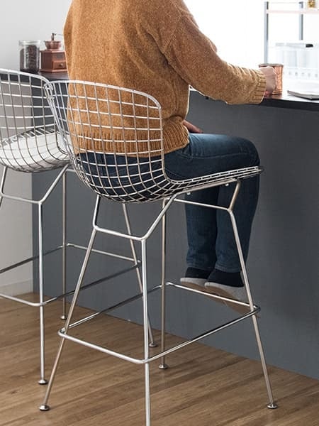 チェア 椅子 カウンター 背もたれ付き おしゃれ 北欧 高さ70cm カウンタースツール バースツール バー ハイスツール リプロダクト ー ワイヤー デザイナーズ イス モダン ミッドセンチュリー 高級感