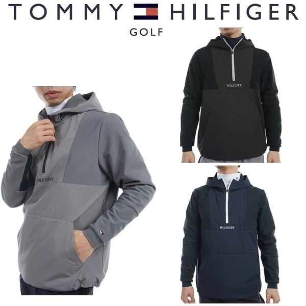 トミーヒルフィガー ゴルフ メンズ ハイブリッド スウェットフーディー TOMMY HILFIGER GOLF THMA489 秋冬モデル お誕生日祝い お祝い 記念品 お父さん 父の日 彼氏 男性 30代 40代 50代 60代  還暦祝い 敬老の日 人気プレゼント プレゼント