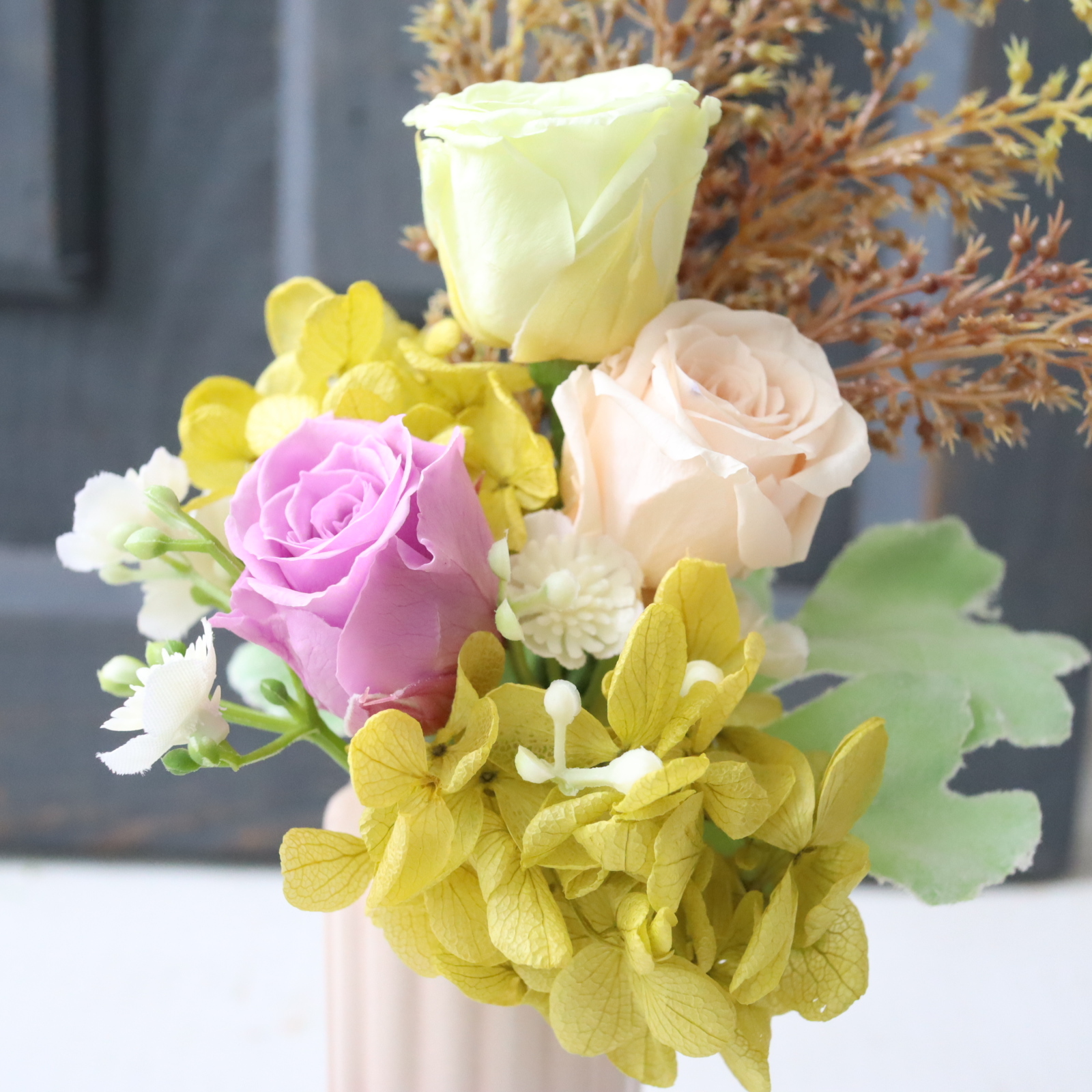 プリザーブドフラワー 仏花 お供え アレンジメント 造花 御供 供花 お悔み 仏壇 水替え不要 お盆 彼岸 法事 194