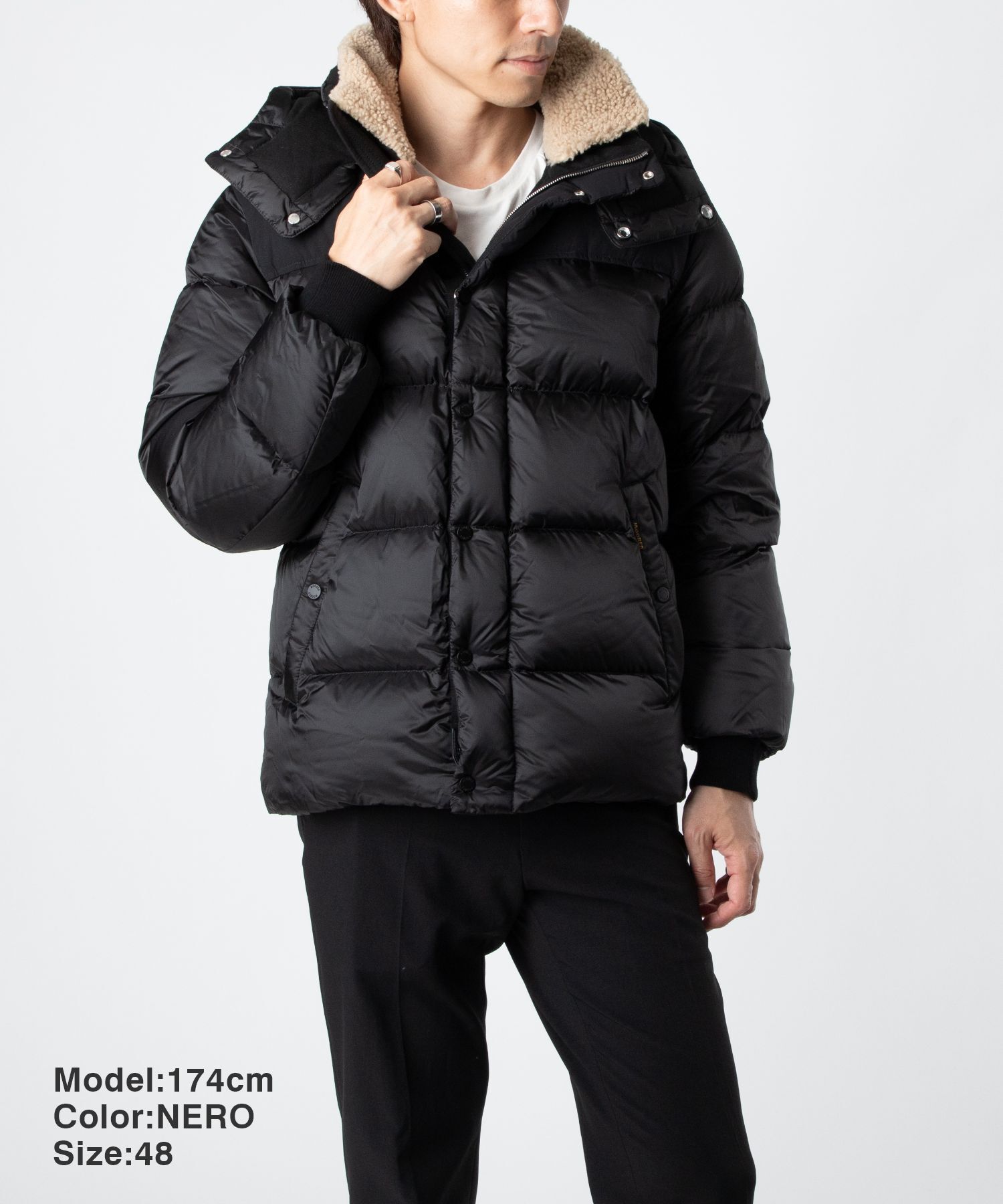 ムーレー MOORER Bomber jacket ボンバージャケット JAKE-SHK ジェイク MOUBO100161 TEPA206 ダウンジャケット メンズ アウター JAKE SHK