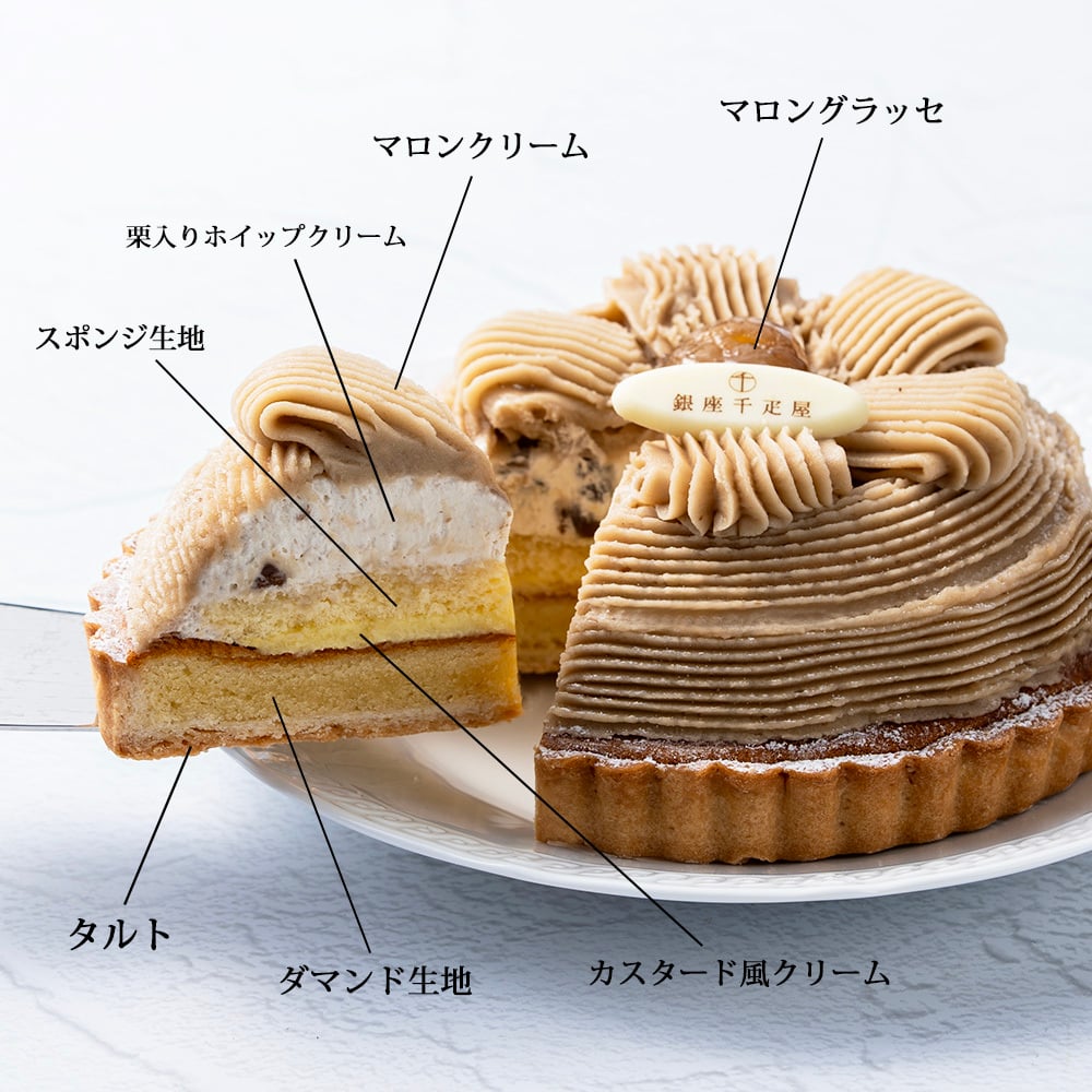 銀座千疋屋 銀座タルト モンブラン 1個 5号 直径15cm 栗 マロン モンブランタルト ケーキ スイーツ 洋菓子 送料無料 お中元 お歳暮 内祝い 母の日 父の日 誕生日 お祝い ギフト プレゼント 贈り物 秋のスイーツ お取り寄せ 冷凍 洋酒使用