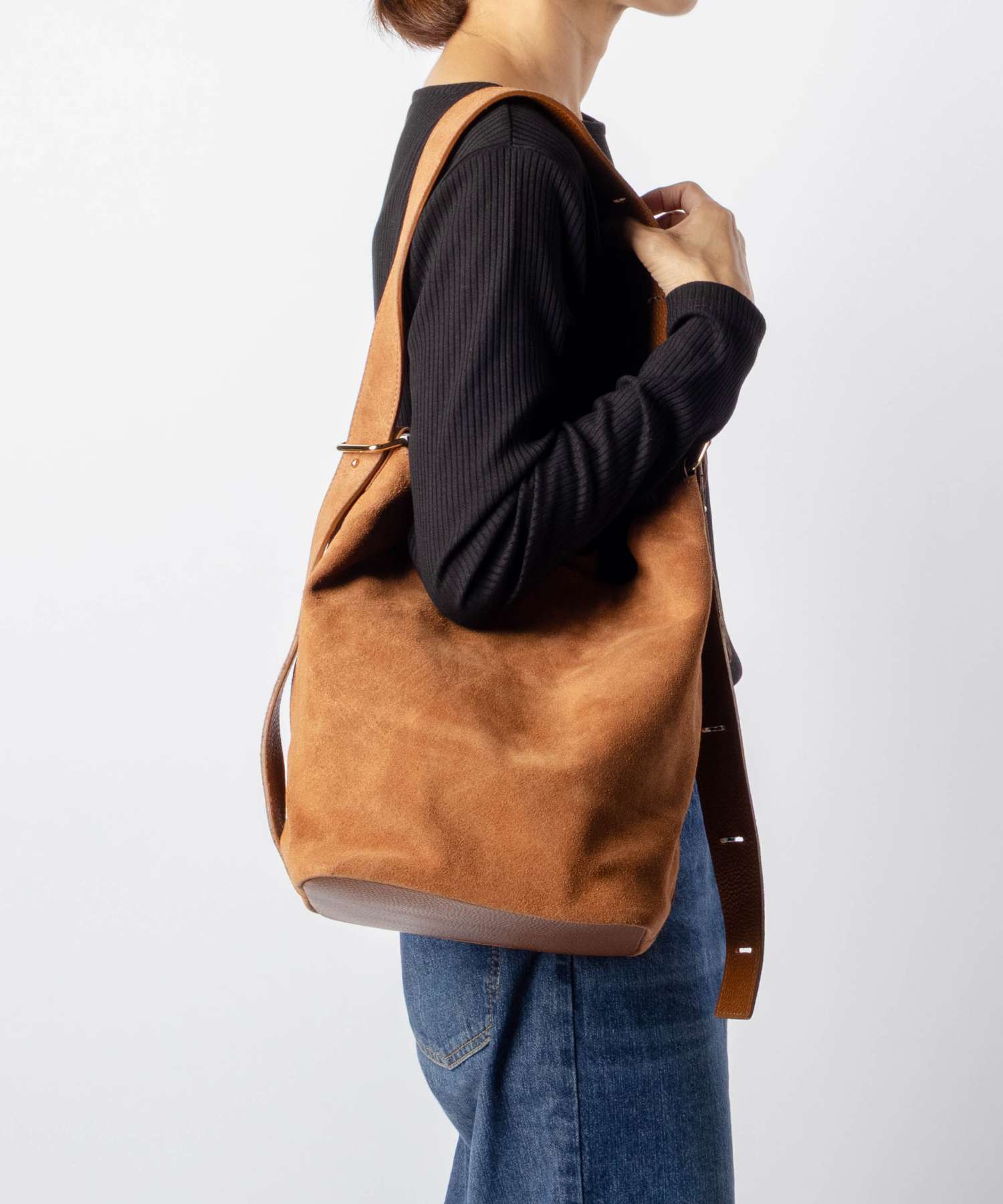 【正規品】 オウレンティ AULENTTI SHOULDER BAG ショルダーバッグ EL-L823-SCDO スエード レディース バッグ