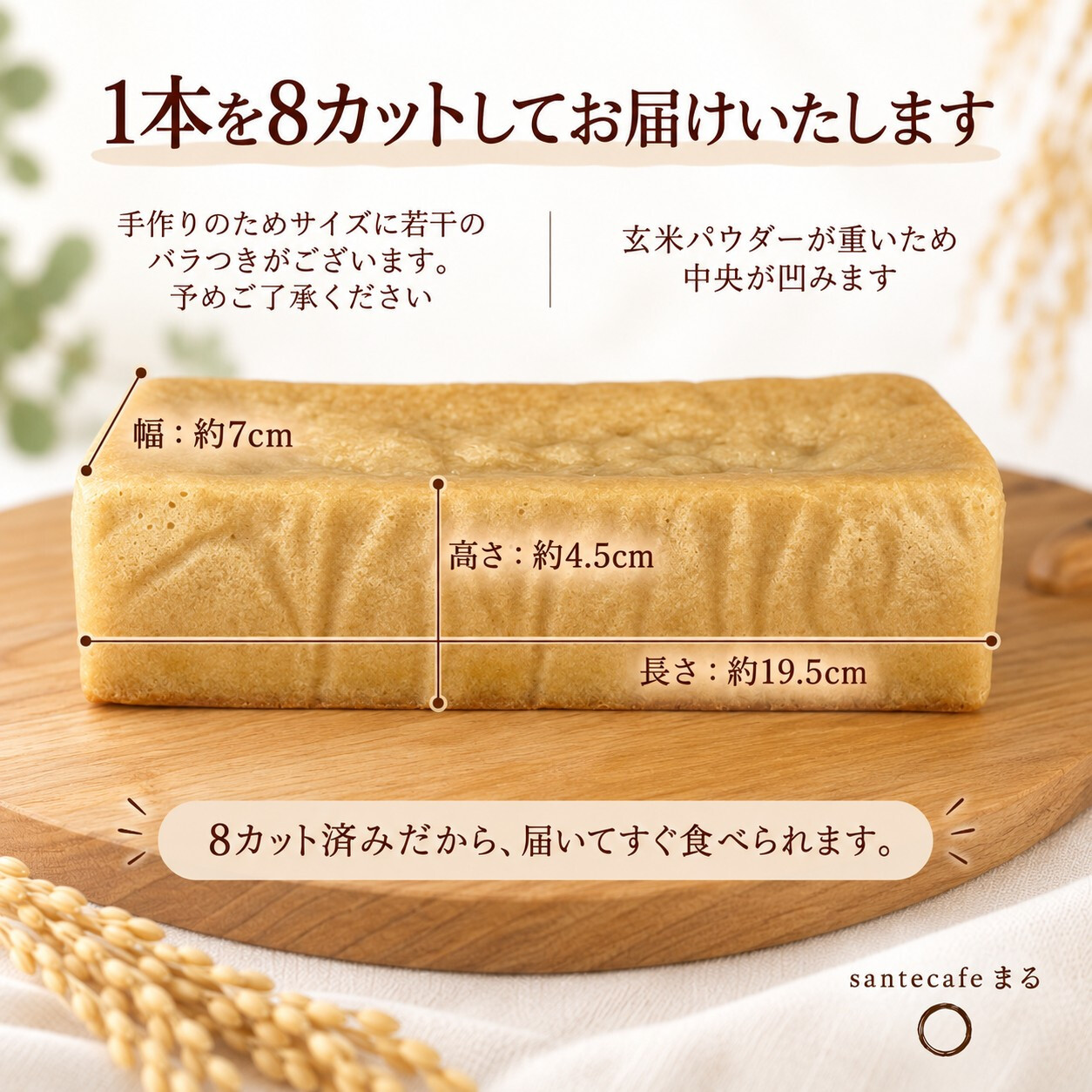 グルテンフリー ヴィーガン 玄米パン（プレーン）