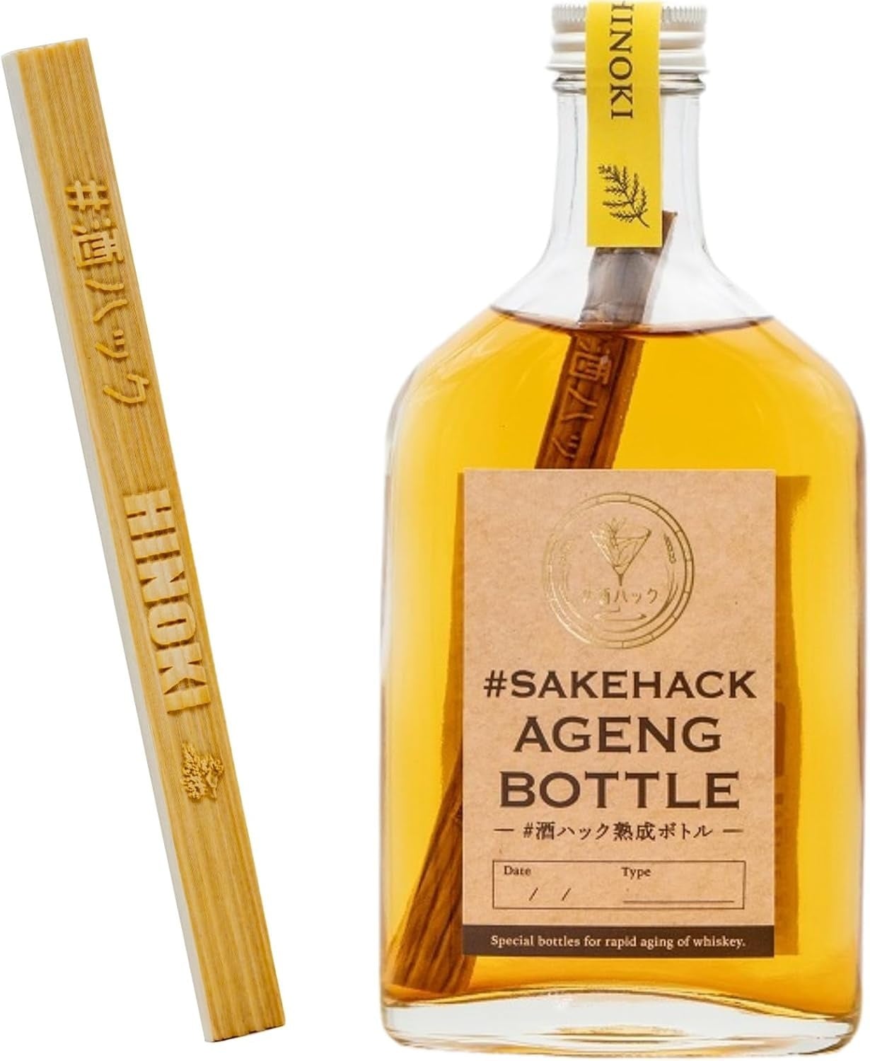 ヒノキミニボトル 国産銘木 ヒノキミニスティック入り 爽やかな香り 熟成体験 日本酒 焼酎 ウイスキー お酒好き プレゼント 父の日 誕生 酒器・バー・ワイングッズ