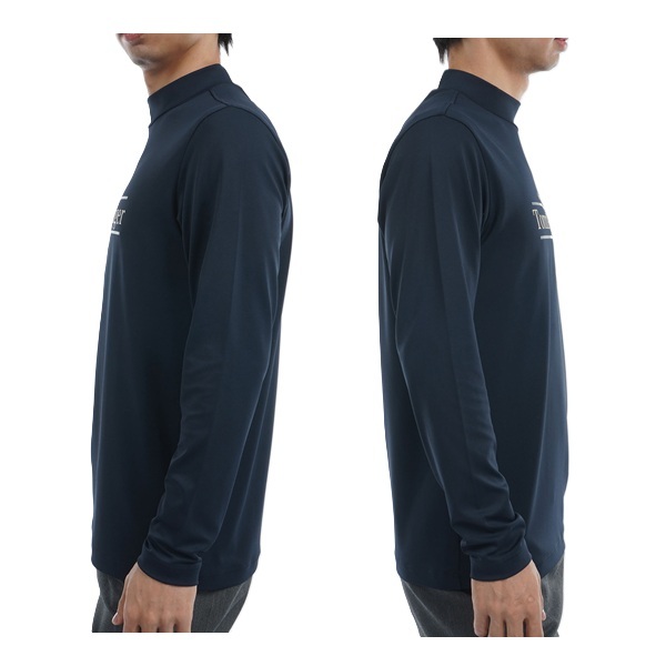 トミーヒルフィガー ゴルフ メンズ フロントロゴ 長袖モックネックシャツ TOMMY HILFIGER GOLF THMA465 秋冬モデル お誕生日祝い お祝い 記念品 お父さん 父の日 彼氏 男性 30代 40代 50代 60代  還暦祝い 敬老の日 人気プレゼント プレゼント