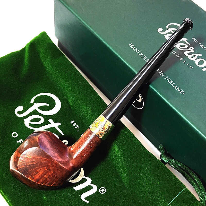 パイプ ピーターソン フィッシュテール アラン 3085 Peterson パイプ本体 喫煙具 スムース ブラウン おしゃれ ニッケルリング アイルランド 高級 かっこいい タバコ メンズ ギフト プレゼント