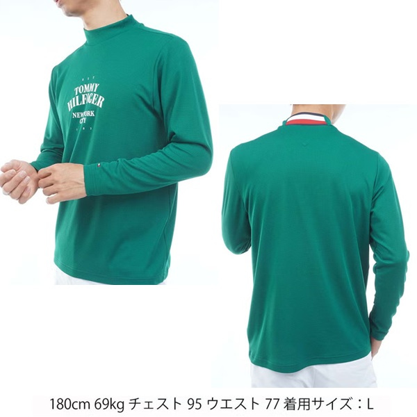 トミーヒルフィガー ゴルフ メンズ ワッフル 長袖モックシャツ TOMMY HILFIGER THMA655 2026年秋冬モデル お誕生日祝い お祝い 記念品 お父さん 父の日 彼氏 男性 30代 40代 50代 60代  還暦祝い 敬老の日 人気プレゼント プレゼント