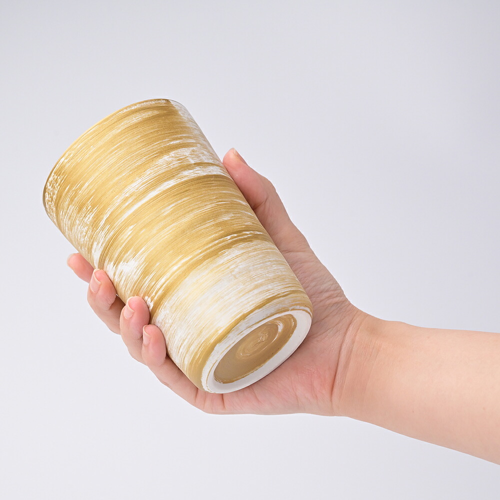 【瀬兵窯】HAKEMAKI TUMBLER-L Φ80mm ブルー・ゴールド・グリーン・レッド