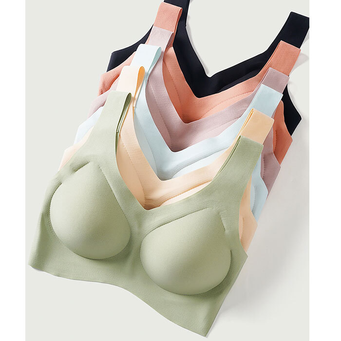 ブラジャー 涼しい ノンワイヤー 通販 ノンワイヤーブラ シームレスブラジャー ノンワイヤーブラジャー ノン ワイヤー ブラ 楽 着やすい リラックスブラ シームレス 痛くない ナイトブラ 無地 調節可能 ワイヤレス シンプル デイナイトブラ 通気性