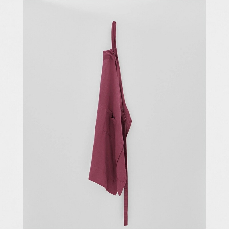 【ラッピング無料】TEKLA テクラ エプロン Stain Porcelaine Claret ギフト
