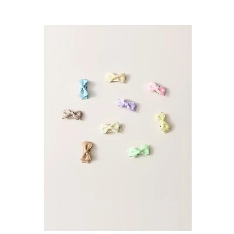 犬 ヘアピン 5点セット リボン ペット ヘアクリップ 犬用 猫用 ヘアアクセサリー ペットアクセサリー ミニリボン 小型犬 猫 前髪クリップ トップノット かわいい おしゃれ 軽量 パステル カフェカラー レトロカラー