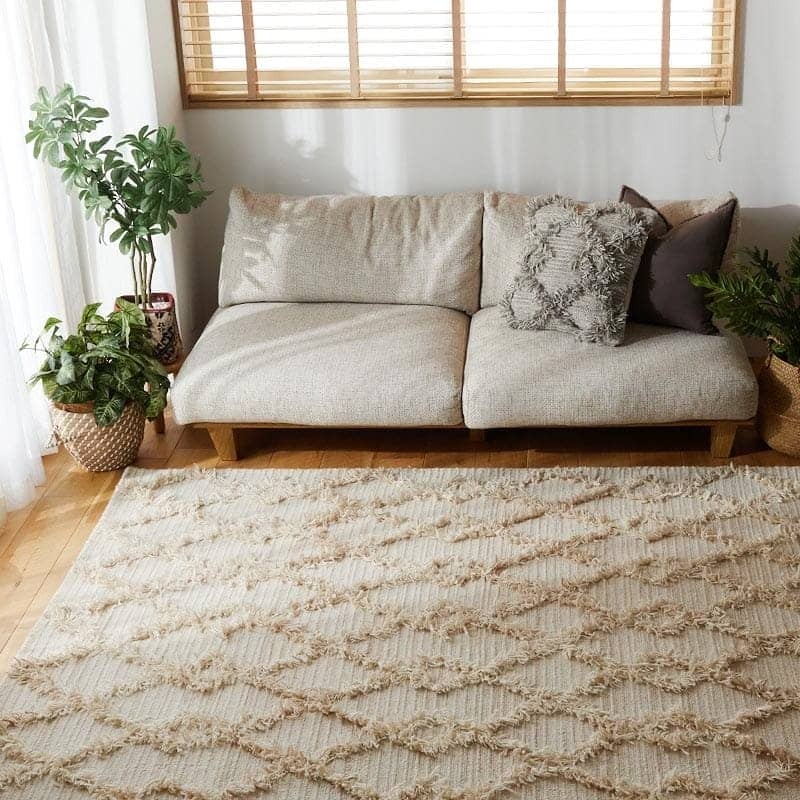 ベッド 寝具 クッションカバー 45×45cm ウール モロッカン かわいい オシャレ 綿 ベニワレン 韓国 北欧 グレー 正方形 カバー 座布団カバー
