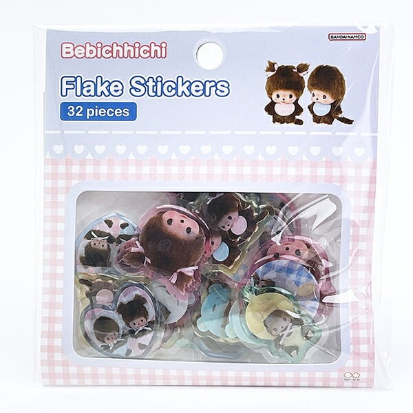 モンチッチ ベビチッチ クリアぷっくりフレークシール 文具
