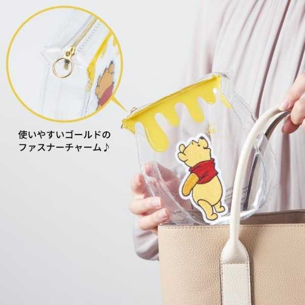 クリアポーチ くまのプーさん ディズニー 小物入れ 自立式 透明 コスメポーチ 文房具入れ 収納ケース キャラクター グッズ ギフト プレゼント 雑貨 かわいい セトクラフト
