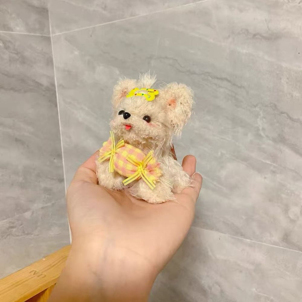 モールアート 犬 置物 ハンドメイド わんちゃん ミニチュア オブジェ モール人形 犬雑貨 インテリア かわいい 手作り 卓上 飾り プレゼント ギフト 4タイプ