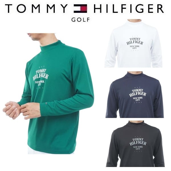 トミーヒルフィガー ゴルフ メンズ ワッフル 長袖モックシャツ TOMMY HILFIGER THMA655 2026年秋冬モデル お誕生日祝い お祝い 記念品 お父さん 父の日 彼氏 男性 30代 40代 50代 60代  還暦祝い 敬老の日 人気プレゼント プレゼント