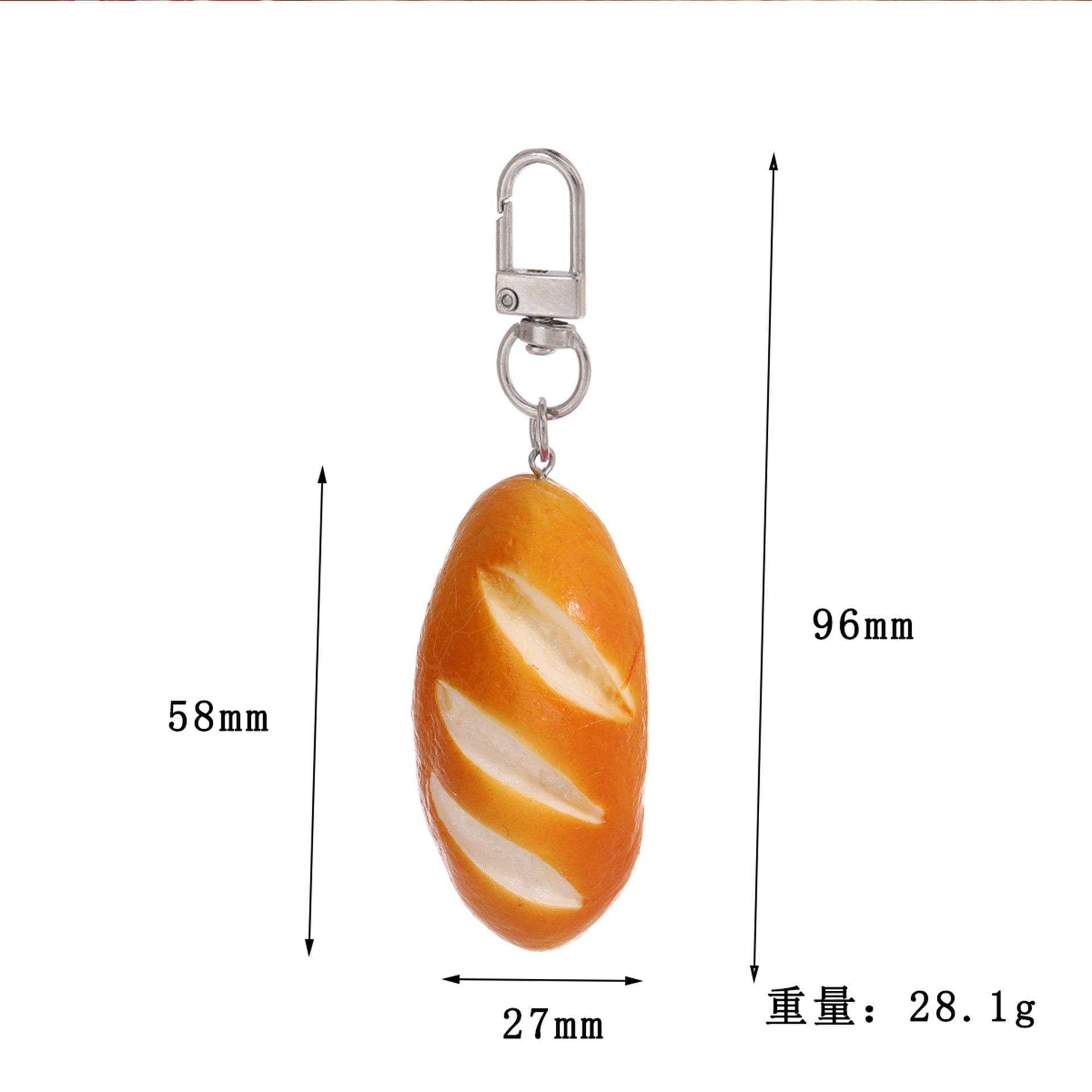 パン キーホルダー 食品サンプル風 ミニチュア フード バッグチャーム ドーナツ バゲット クロワッサン 牛角パン かわいい おしゃれ 鍵飾り 小物 雑貨 プレゼント