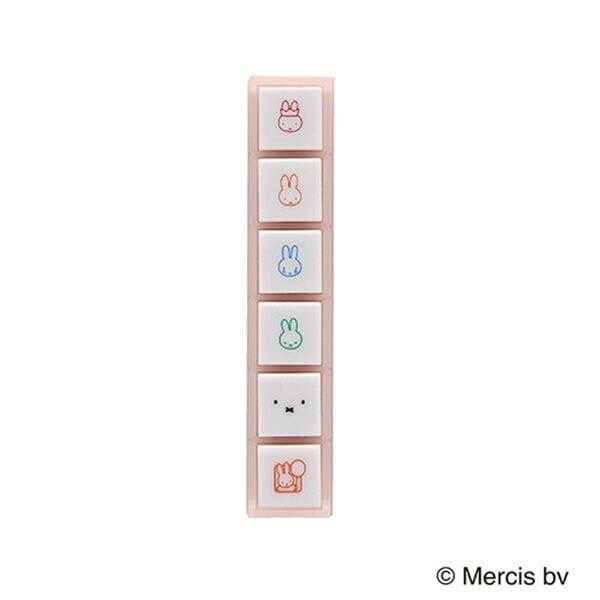 ミッフィー ポチッとシックス こどものかお 浸透印 スタンプ 2066-001 ブルーナ キャラクター グッズ スケジュール帳 手帳 デコ カレンダー ミニスタンプ はんこ 予定 かわいい 連結 判子 ギフト プレゼント