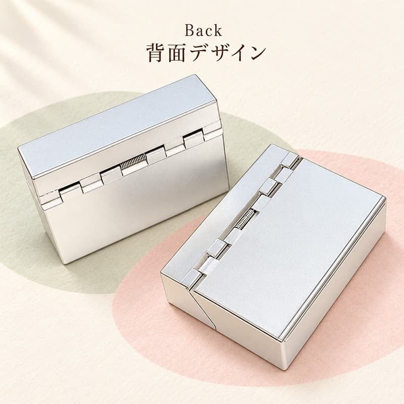 加熱式タバコ対応 シガレットケース No Smoke No Life 可愛い 猫 犬 小物入れ シルバー マルチハードケース 看板にゃん子 看板わん子 収納ボックス 銀 カートリッジケース 電子タバコケース プレゼント ギフト