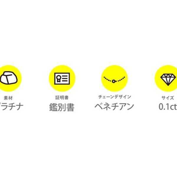 純プラチナ ダイヤモンド ネックレス 0.1ct 一粒 プラチナ Pt999 ダイヤ 鑑別書付き ギフト プレゼント ラッピング 記念日 誕生日 妻 彼女 レディース ペンダント シンプル ベネチアンチェーン