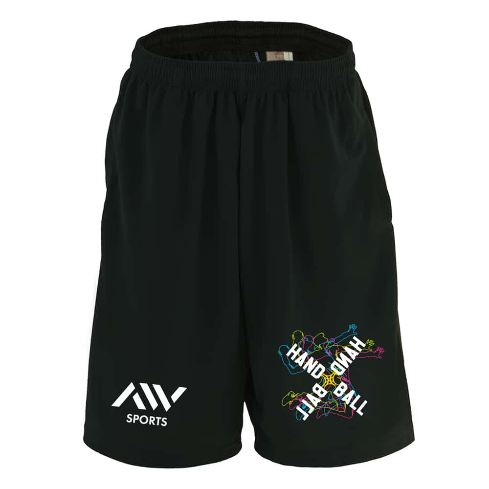 ハンドボール ハーフパンツ ドライ メンズ ウェア レディース ジュニア 練習着 短パン 速乾 スポーツ 名入れ おしゃれ 半スボン 文字入れ無料 「ネオンスタイルのクロスHANDBALL」 アートワークスコウベ 【送料無料】