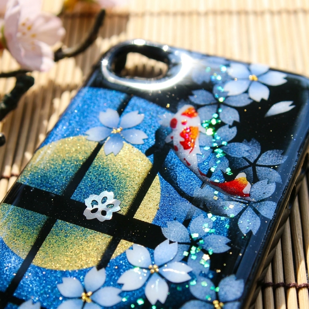 【全機種対応】スマホケース『奈』名入れ 送料無料 和柄 和風 桜 職人 伝統工芸 ハンドメイド ハードケース 手帳型 iPhone 17 Xperia AQUOS Android 各機種対応