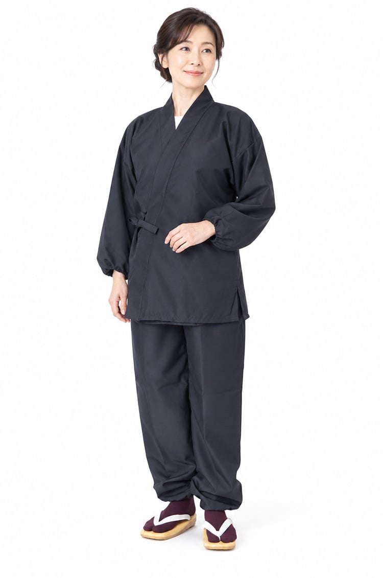 作務衣 女性 日本製 ストレッチツイル 婦人作務衣 さむえ 5037 S/M/L 母の日 プレゼント 女性 レディース 部屋着