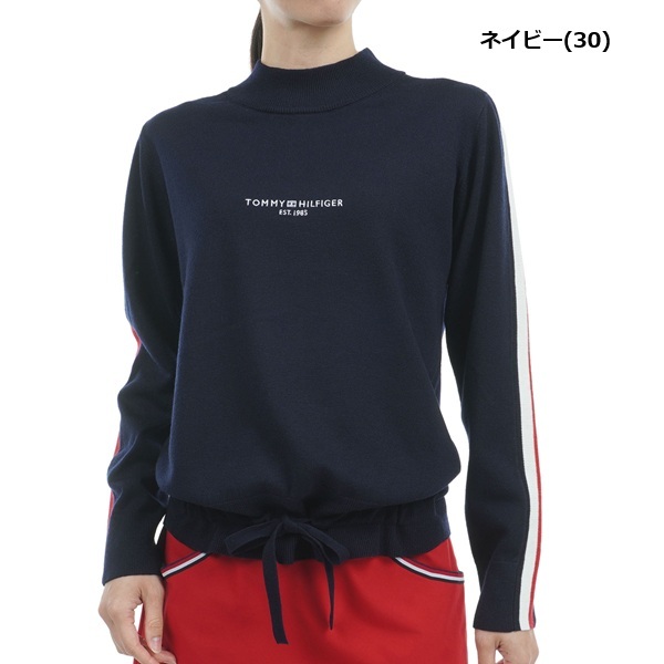 トミーヒルフィガー ゴルフ レディース トリコライン ハイネックセーター TOMMY HILFIGER GOLF THLA471 秋冬モデル お誕生日祝い お祝い 記念品 30代 40代 50代 60代 母の日 お母さん 還暦祝い 敬老の日 彼女 人気プレゼント プレゼント