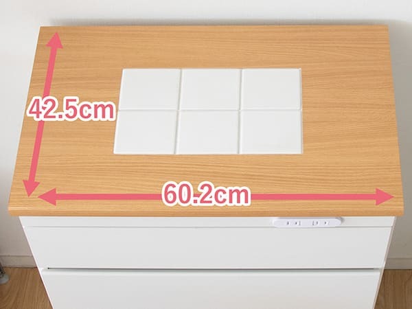 食器棚 キッチン収納 完成品 キッチンラック 宮武製作所 KC-206-K 幅60 Semplice センプリチェ ホワイト 白 引き出し 収納 天板タイル キャスター付 コンセント付 コンパクト おしゃれ 北欧 ナチュラル キッチンボード レンジボード