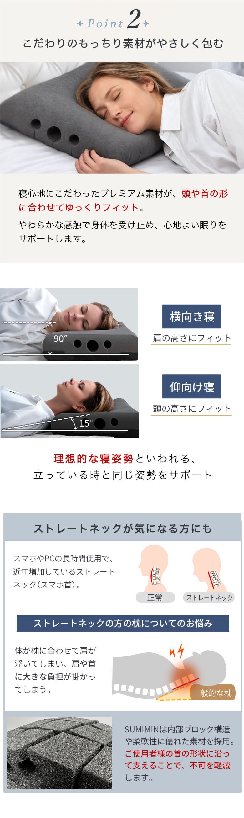 枕 まくら 無重力枕 炭眠 スミミン 泡枕 GUTNAP 活性炭配合 NASA開発素材配合 公式 質の良い睡眠 消臭 ウレタン 低反発 いびき対策枕 いびき防止 通気性抜群  60cm×37cm 仰向け 横寝 ストレートネック 新生活