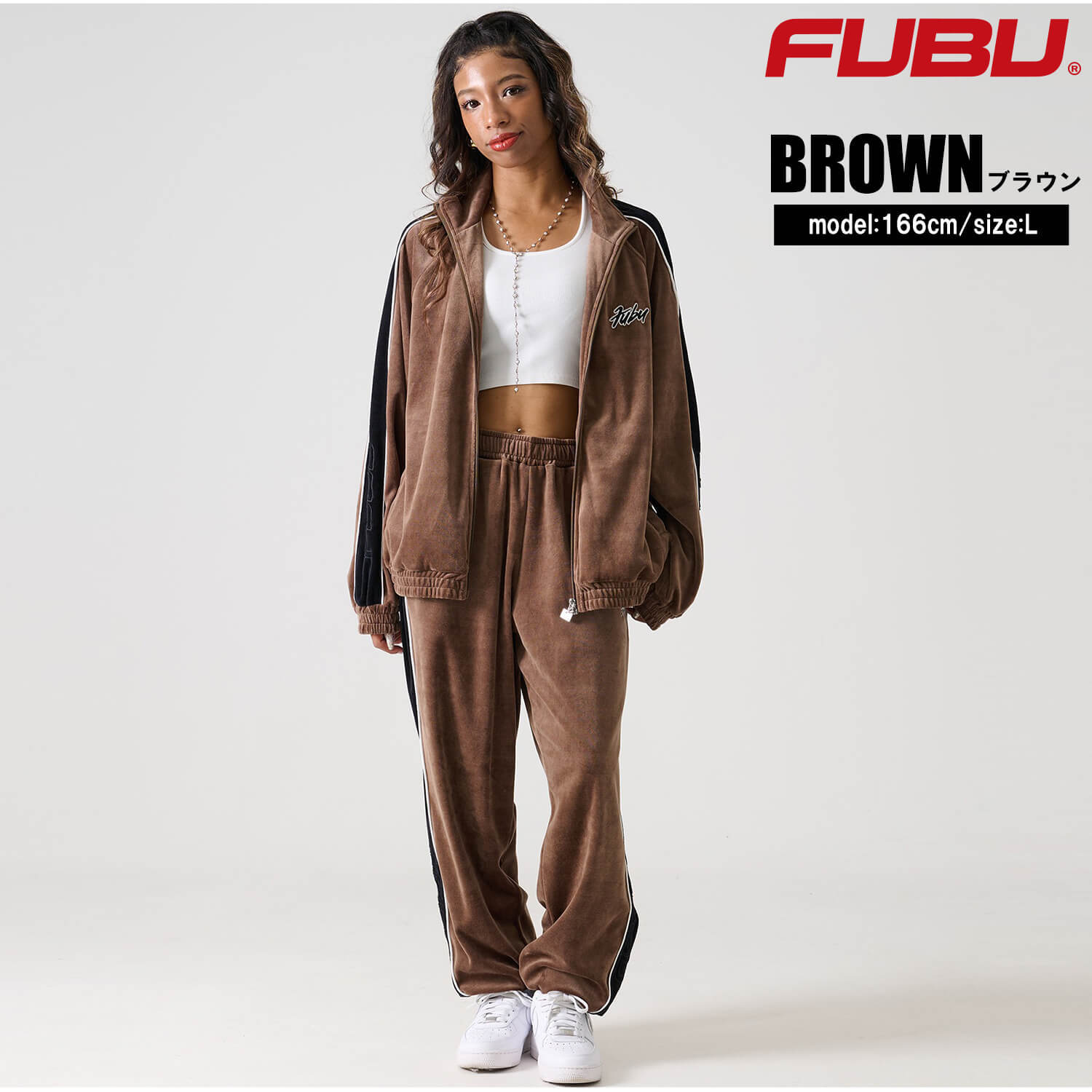 FUBU フブ ロングパンツ メンズ ベロアパンツ イージーパンツ トラックパンツ ルーズシルエット ウエストゴム ブランド 秋 冬 ロゴ 刺繍 大きいサイズ XL XXL オーバーサイズ アメカジ レディース ストリート系 黒 2025fw karlas