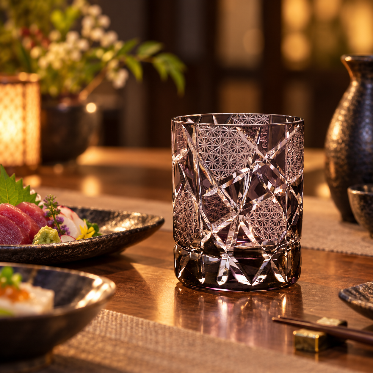 退職 異動 名入れ ギフト SXX 酒セット 日本酒 久保田 千寿 吟醸 720ml & 切子 江戸菱硝子 モダン紋様 オールドグラス コサージュ付 木箱入り / プレゼント ギフト 退職 記念 誕生日 還暦 古希 喜寿 傘寿 米寿 緑寿 早寿 長寿 祝い 赤 青 紫 黒 黄 選べるカラー