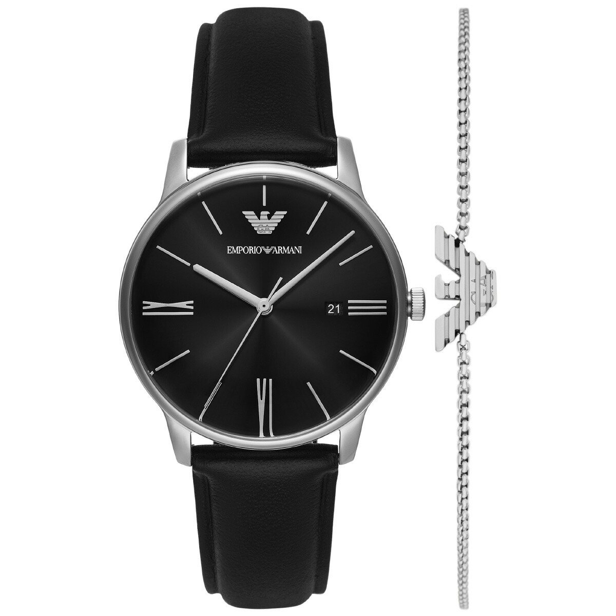 エンポリオアルマーニ EMPORIO ARMANI 腕時計 メンズ 三針デイト 