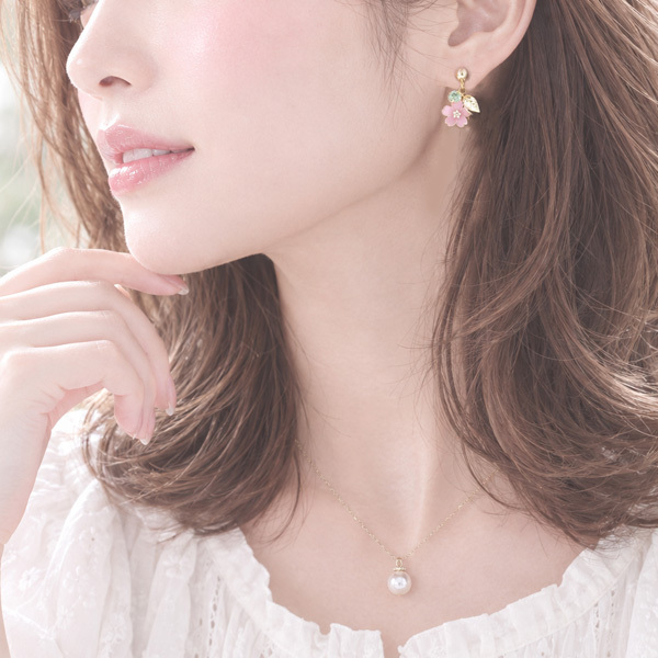 プチ桜ピアス/イヤリング【日本製】