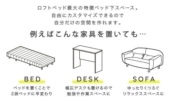 ベッド 寝具 シングル ロフト 階段付き 大人用 子供用 パイプ 子供部屋 宮棚 棚付き コンセント付き ベット 北欧 フレーム コンパクト おしゃれ ハイタイプ ミドルタイプ 下収納 パイプハンガー 一人暮らし ワンルーム