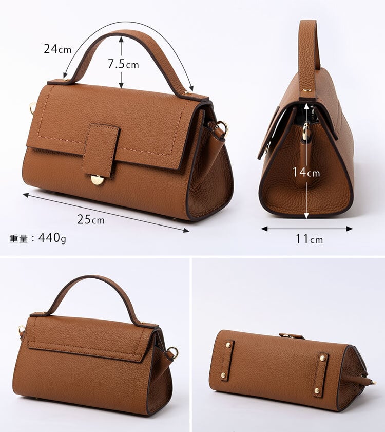 ハンドバッグ レディース かぶせ 牛革 本革 シボ ショルダーベルト 2way B6 横向き 上品 通勤 フォーマル オケージョン 小さめ きれいめ 斜めがけ 肩掛け バッグ HALEINE アレンヌ セレモニー 入学式 卒業式 結婚式 お呼ばれ 4F 4FB (07000404r)