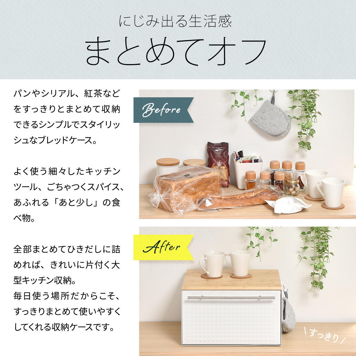TREE 引き出しブレッドケース TRKS0244 ドロワーブレッドケース キッチン収納 シンプルスタイル モダン 角型 スチール おしゃれ 幅40cm 奥行35cm 高さ25cm 新生活
