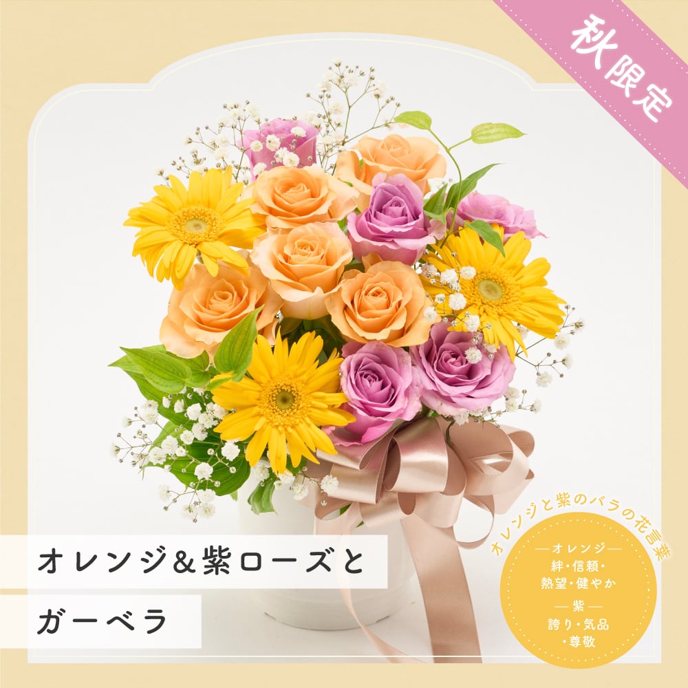 バラ10本と季節花のお祝いアレンジメント  生花 花市場から直送 アレンジメント 豪華 バラ ガーベラ カーネーション　ひまわり  季節限定　お祝い お誕生日 かわいい おしゃれ ギフト プレゼント 即日発送 手提げ付けられます メッセージカード無料