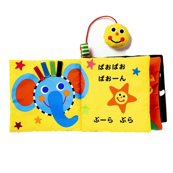 【正規販売店】Sassy あかちゃんぬのえほん 「あーそーぼ」 新装版 | 絵本 えほん 布絵本 布 しかけ絵 0歳 6ヵ月 1歳児 赤ちゃん ベビー サッシ―