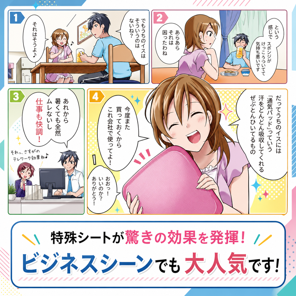 【ギフトラッピング無料】わたしのおしりムレ知らず！丸洗いOK！「美尻パッド」驚きの吸湿力と臭い強力カットできる汗取り座布団。防ダニ＆防カビ効果もあって長時間でもムレない♪【日本製 】