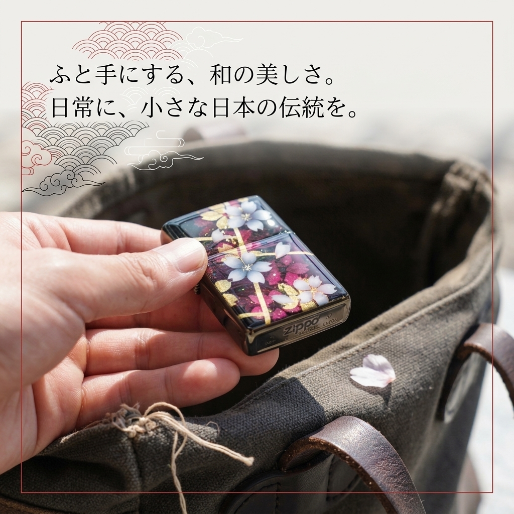 職人の手作り！和柄ペアzippo『帆』名入れ 送料無料 和風 桜 工芸 ハンドメイド ジッポ ライター 喫煙具 電子タバコ アイコス イルマ ギフト プレゼント