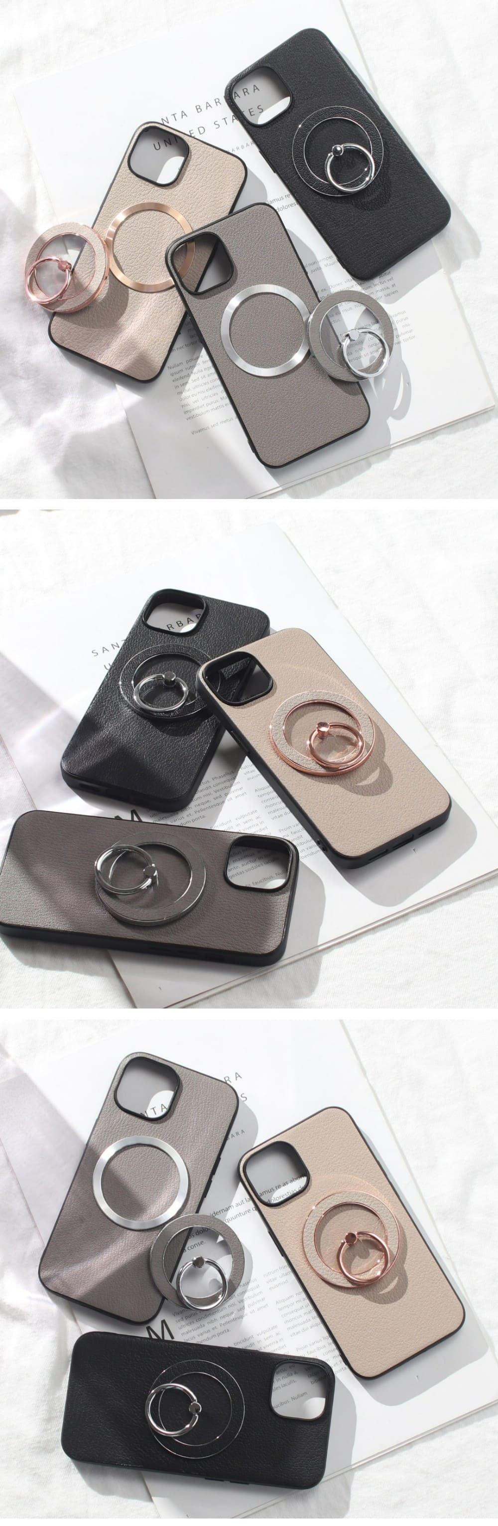 iphone16 ケース レザー iphone16e iphone16Pro iphone16Plus iphone16ProMAX リング付き 本革 マグセーフ対応 magsafe対応 16 16e 16plus 16pro 16promax アイフォン16 アイフォン16promax スマホリング スタンド リング スリム 山羊革 16プロ ブラック メタリック 送料無料