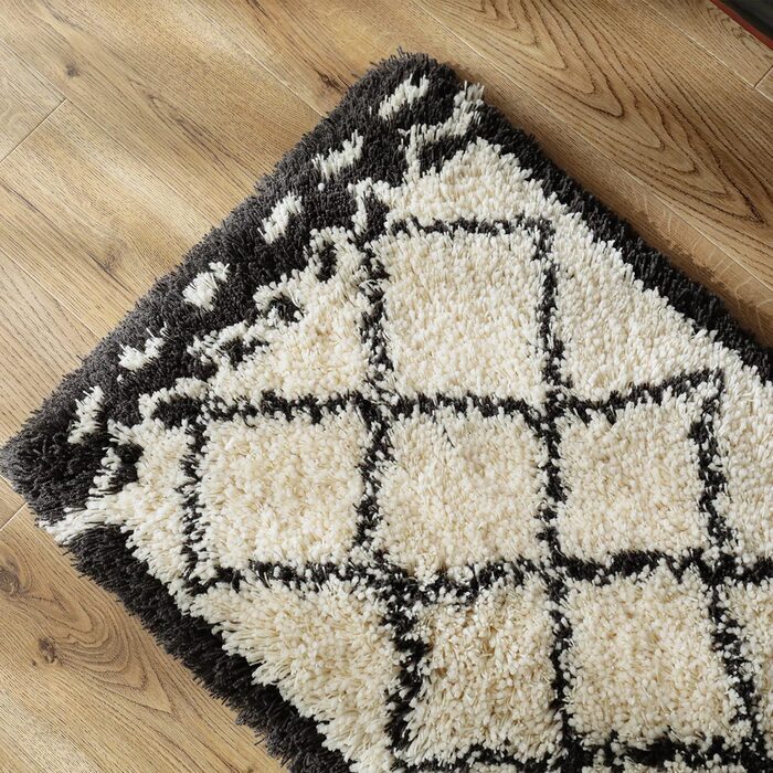 ラグ カーペット 玄関マット 45×60cm シュクラン 日本 滑り止め加工 手洗いOK すべり止め HOT対応・床暖房対応 アクリル 新生活