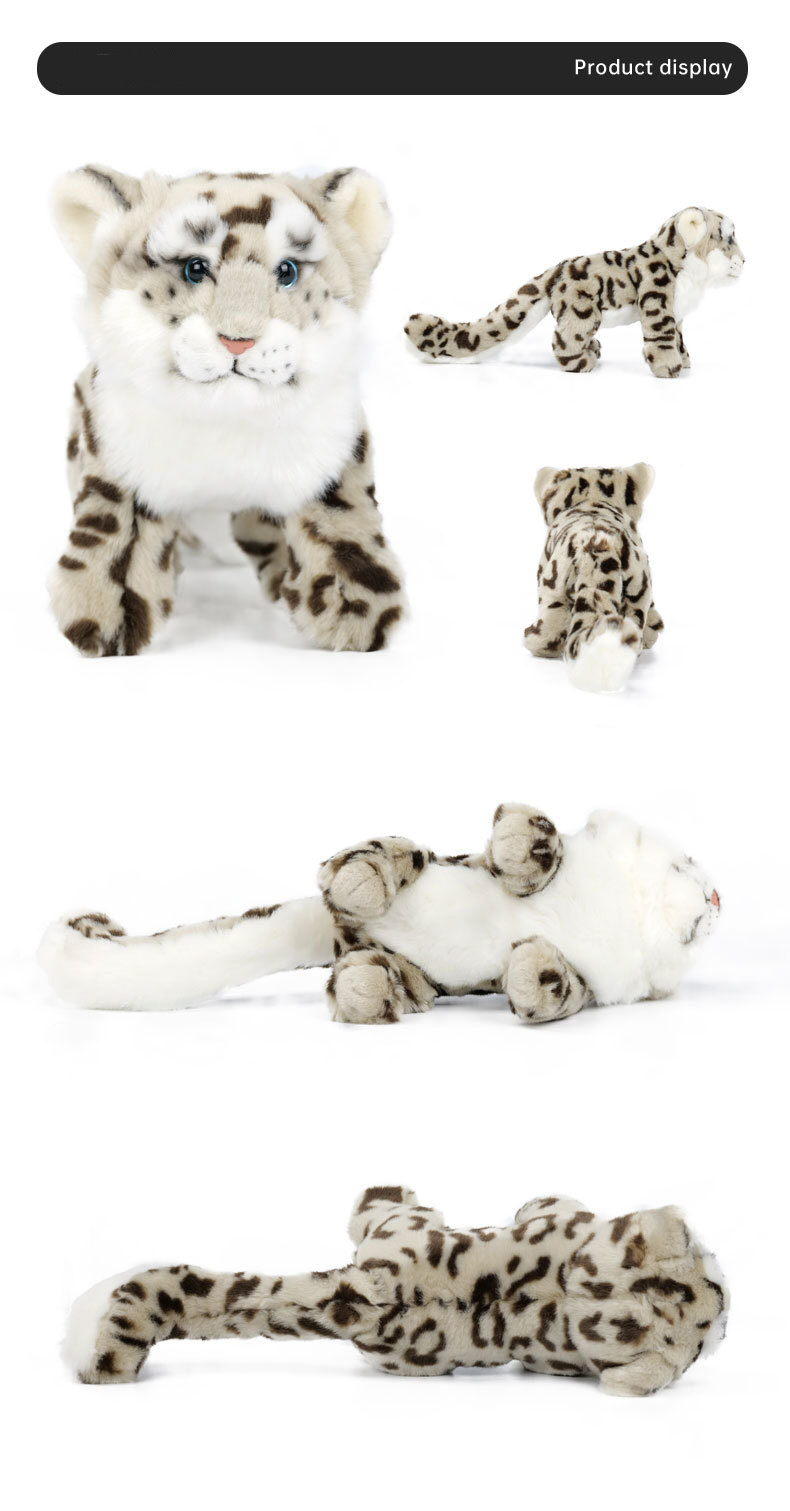 ユキヒョウ 雪豹 ぬいぐるみ リアル 動物 アニマル ふわふわ かわいい 置物 インテリア 子供 おもちゃ ごっこ遊び 誕生日 プレゼント ギフト 癒し