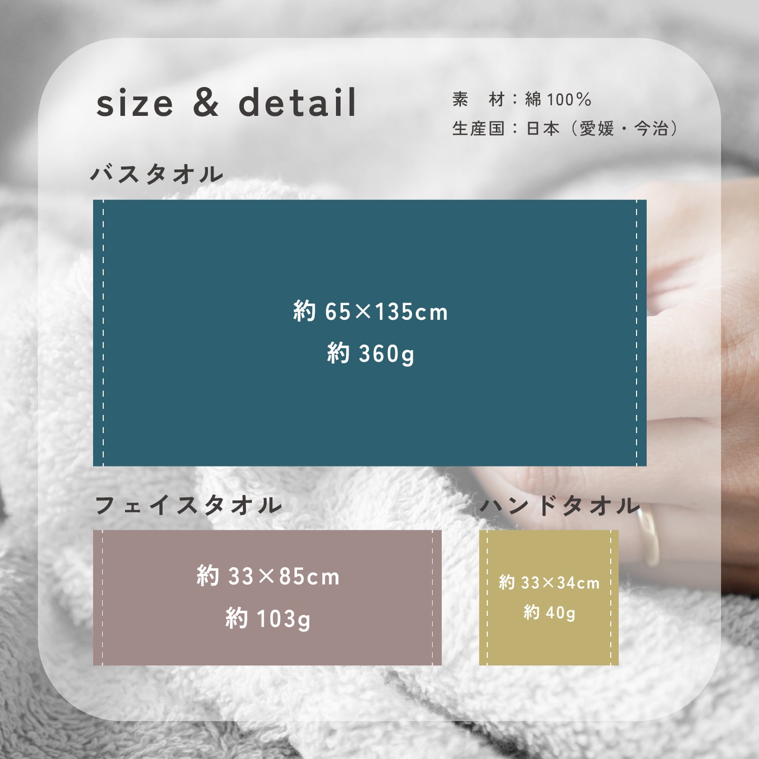 【3枚セット】今治タオル ハンドタオル 個包装 プチギフト 送料無料  34×33 お配り ギフト ご挨拶 プレゼント 退職 おしゃれ 男女兼用 男性 女性 職場の挨拶 退職 異動 転勤 綿100％