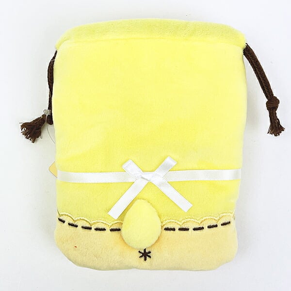 サンリオ ポムポムプリン ×モンチッチ (ポムポムプリン) ぬいぐるみ巾着 Sanrio