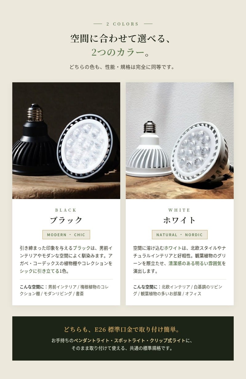PlantsNEXLIGHT 植物育成ライト NL-PAR30 LED 観葉植物 多肉植物 塊根植物 室内 E26 1年保証 PSE アガベ コーデックス パキポディウム グラキリス モンステラ ガジュマル サボテン エアプランツ インテリア おしゃれ